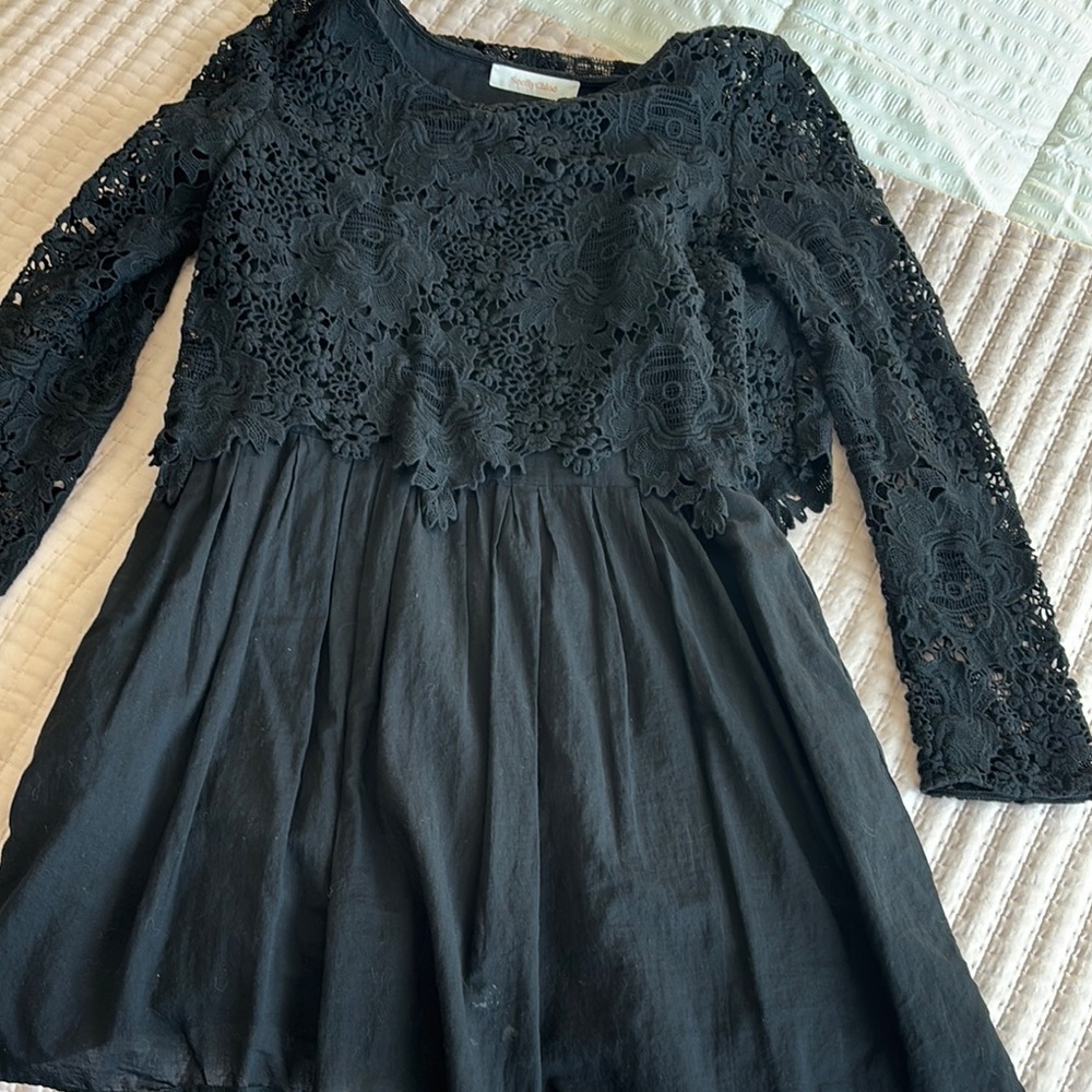 Elegant Black Lace women Dress by Chloe